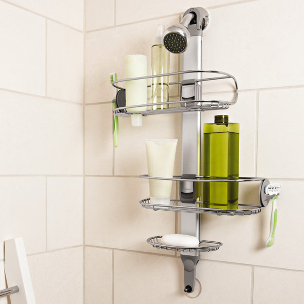 simplehuman Adjustable Metal Hanging Shower Caddy & Reviews Wayfair.co.uk